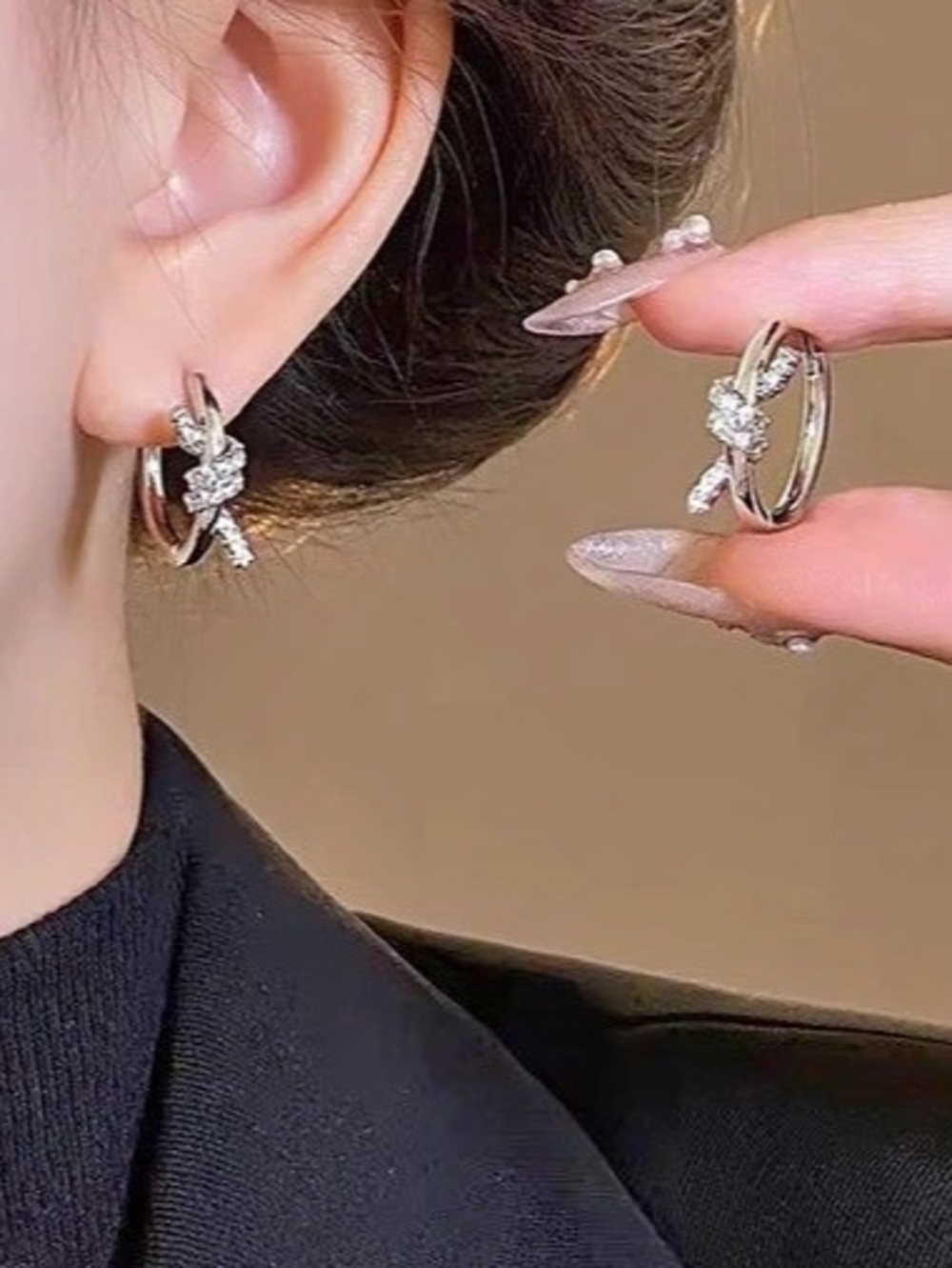 New Nordstrom Silver Hoop Earrings